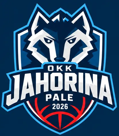 Grb OKK Jahorina Pale, vuk iznad košarkaške lopte